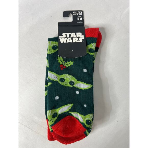 Christmas Star Wars‎ Yoda Socks-NWT Disney - Picture 4 of 5